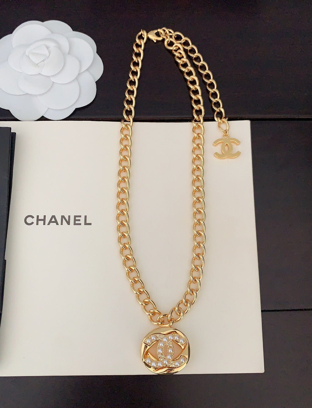 18K Chanel Diamond Chain Necklace