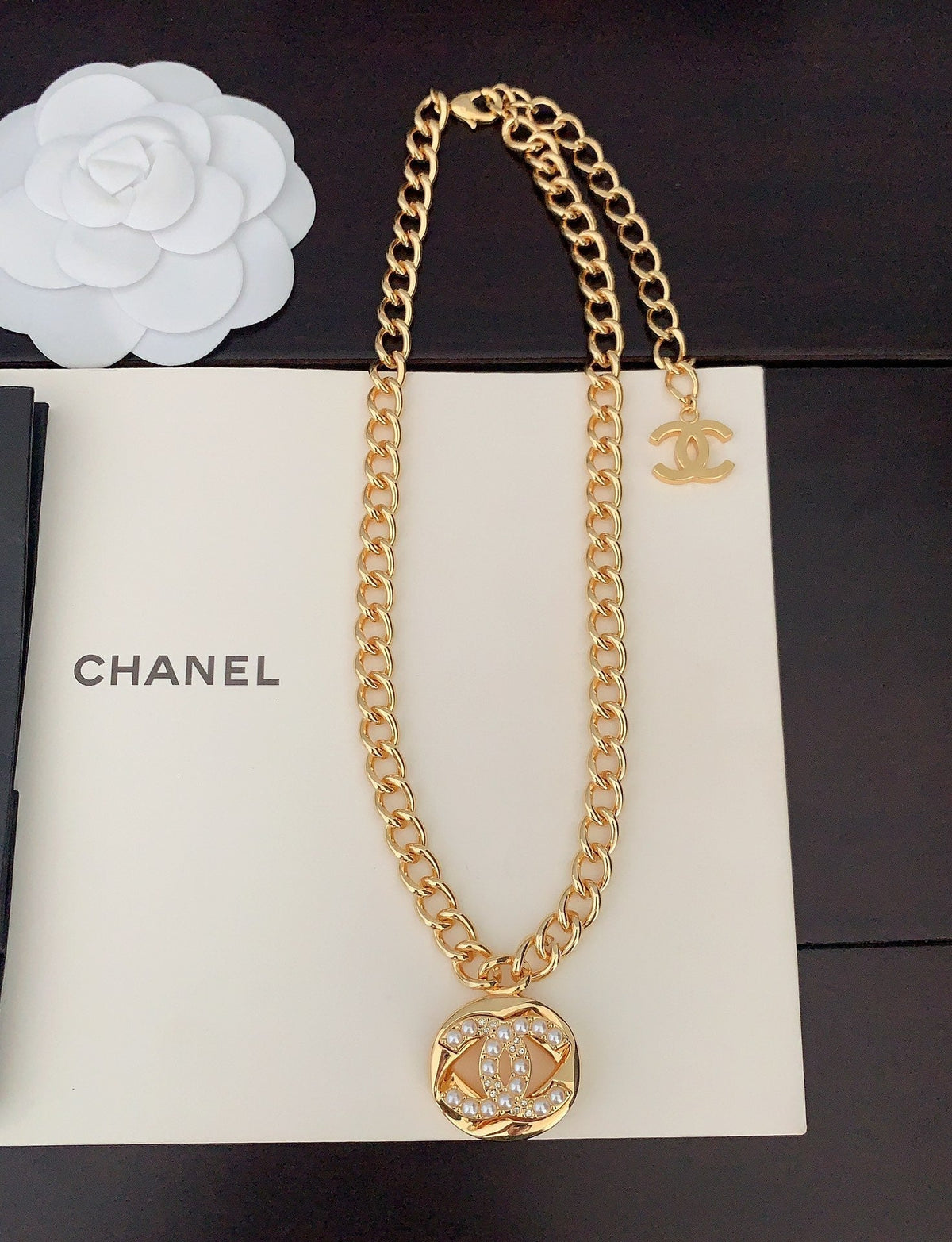 18K Chanel Diamond Chain Necklace
