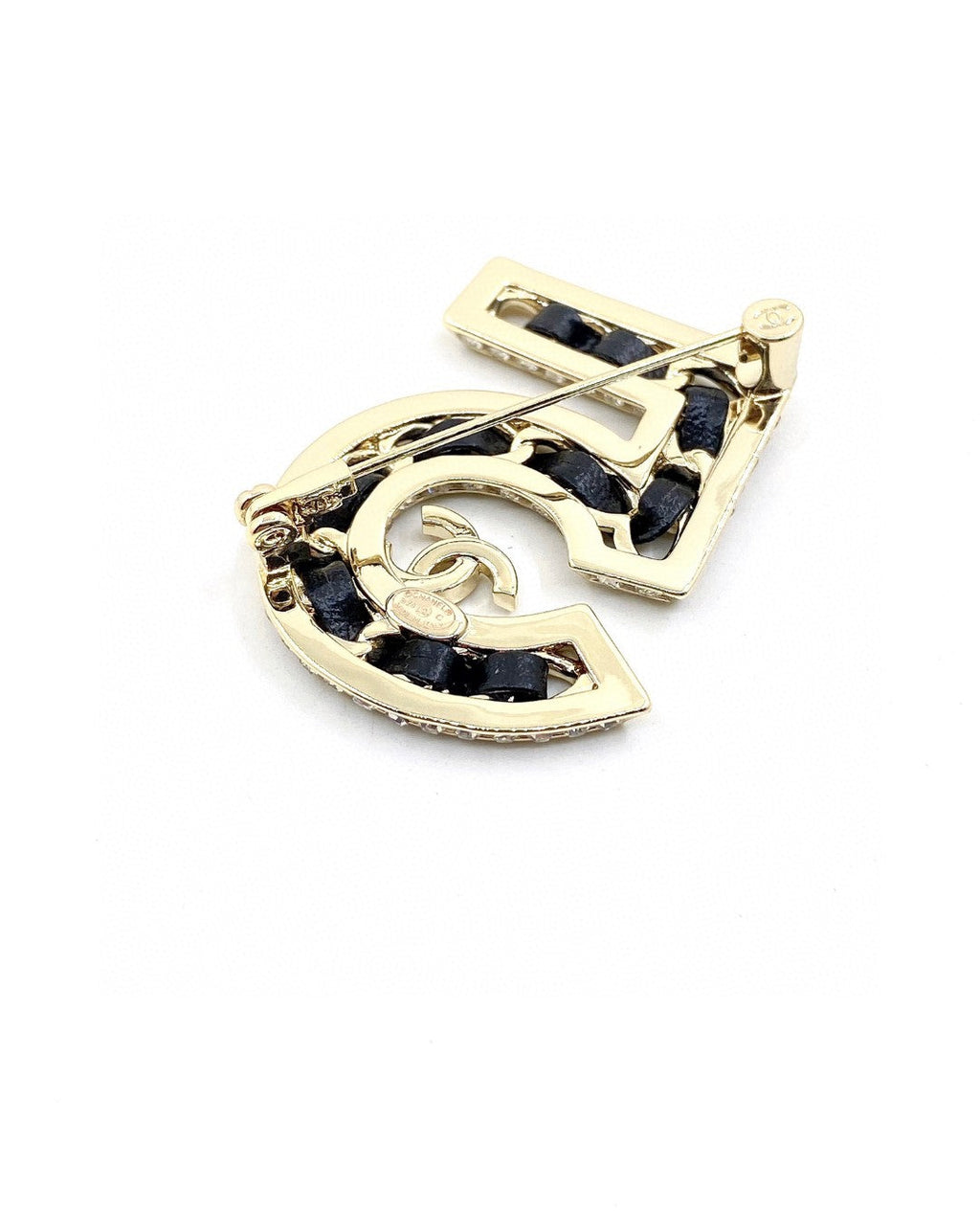 18K Chanel No.5 Strass Brooch