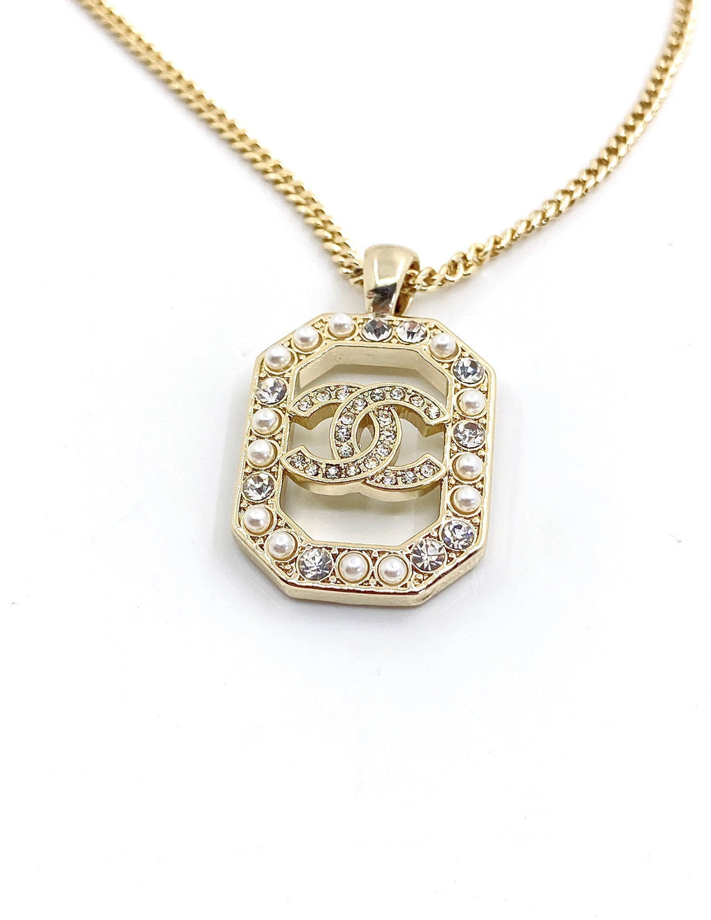 18K Chanel Perfume Bottle Chain Necklace