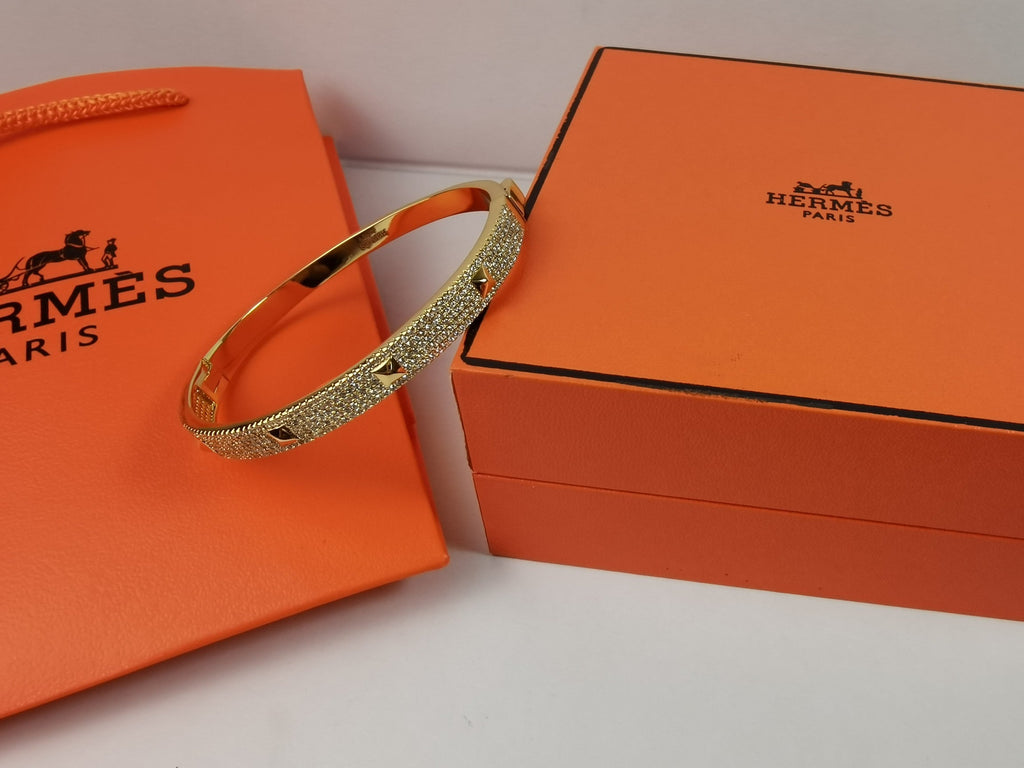 18K Collier De Chien Diamond Hermès Bracelet