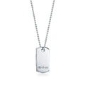 18K Tiffany & Co. 1837 Makers I.D. Tag Pendant Necklace