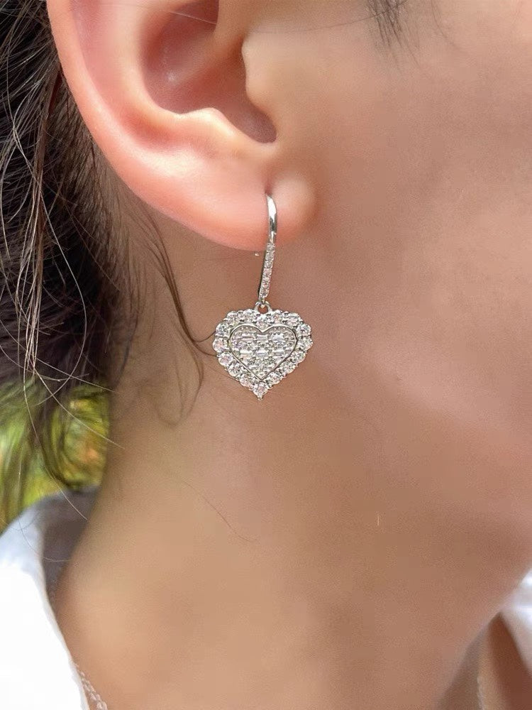 18K Tiffany & Co. Heart Diamonds Earrings