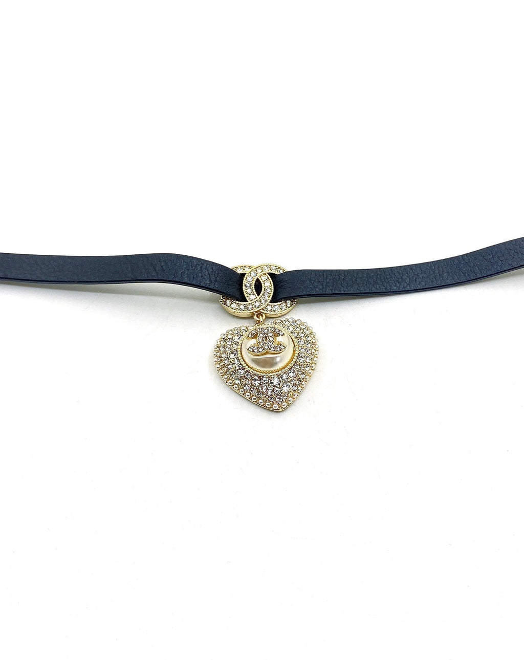 18K Chanel 2021 Leather Choker Necklace