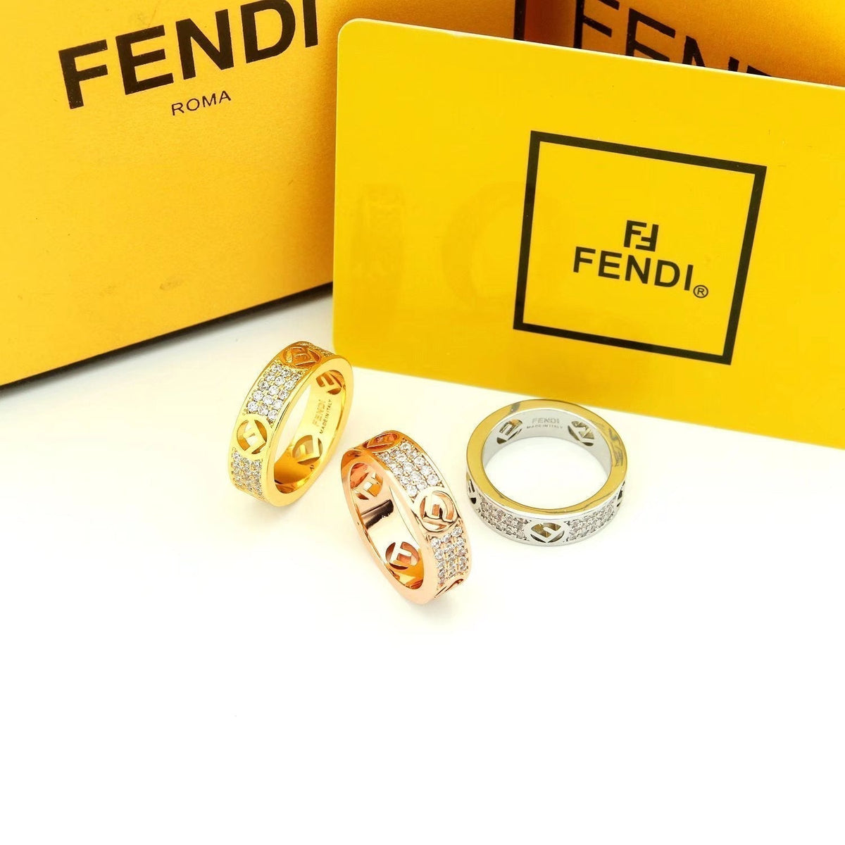 18K Fendi Is Yellow Gold Ring