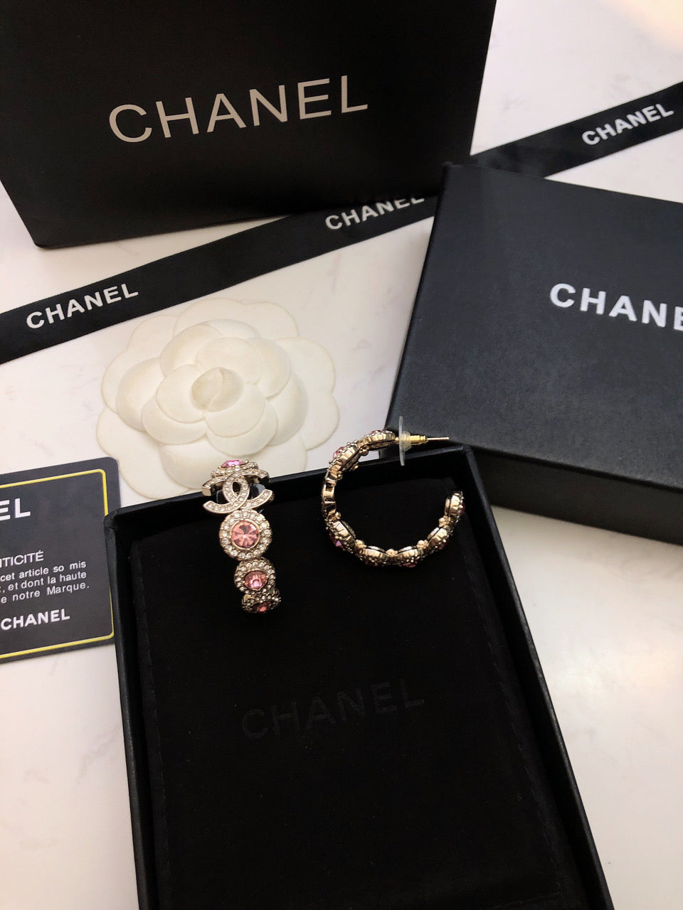 18K Chanel Flowers Earrings