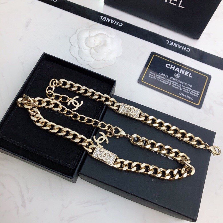 18K Chanel Diamonds Chain Necklace