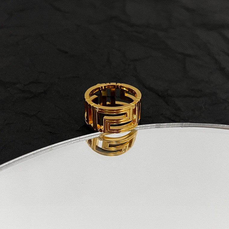 18K Versace GRECA Ring