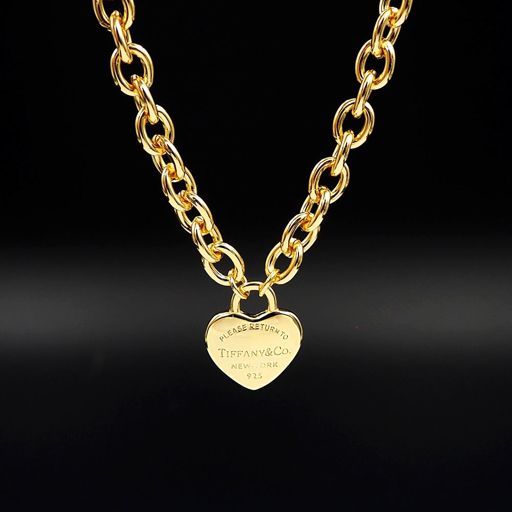 18K Tiffany & Co. Tag Chain Necklace