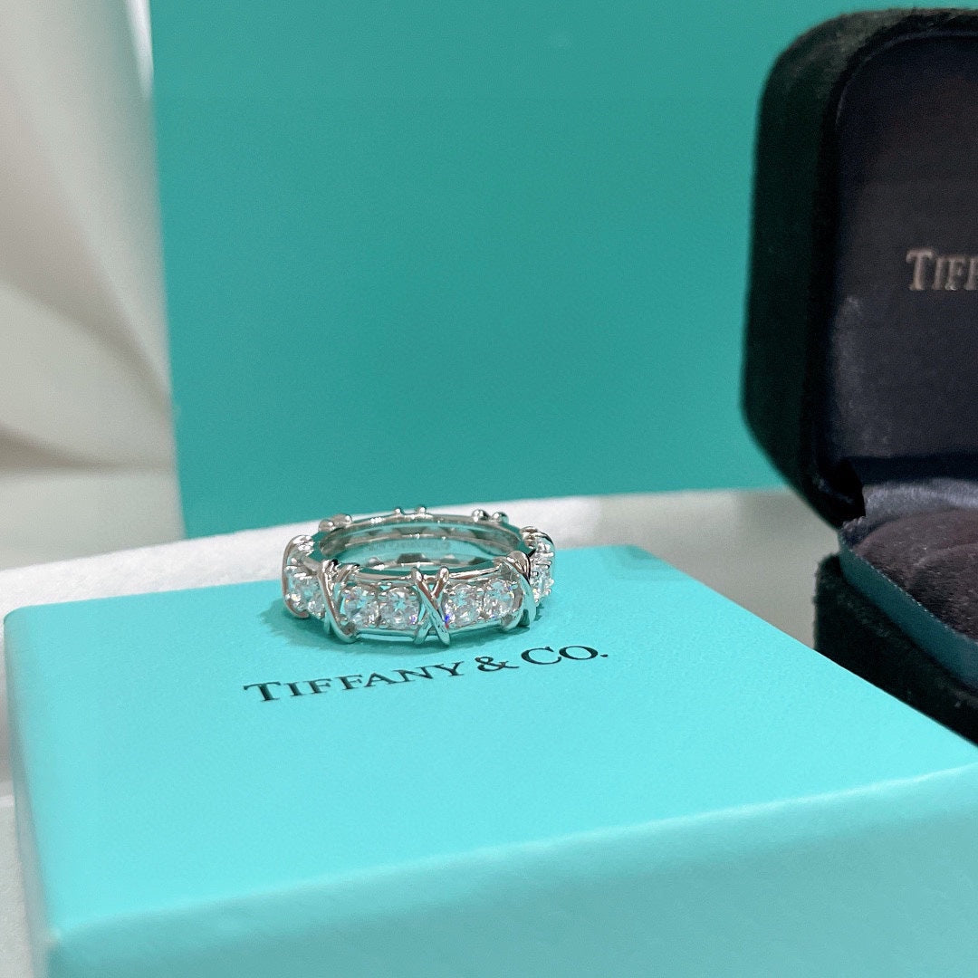 18K Tiffany & Co. Schlumberger Eighteen Stone Ring