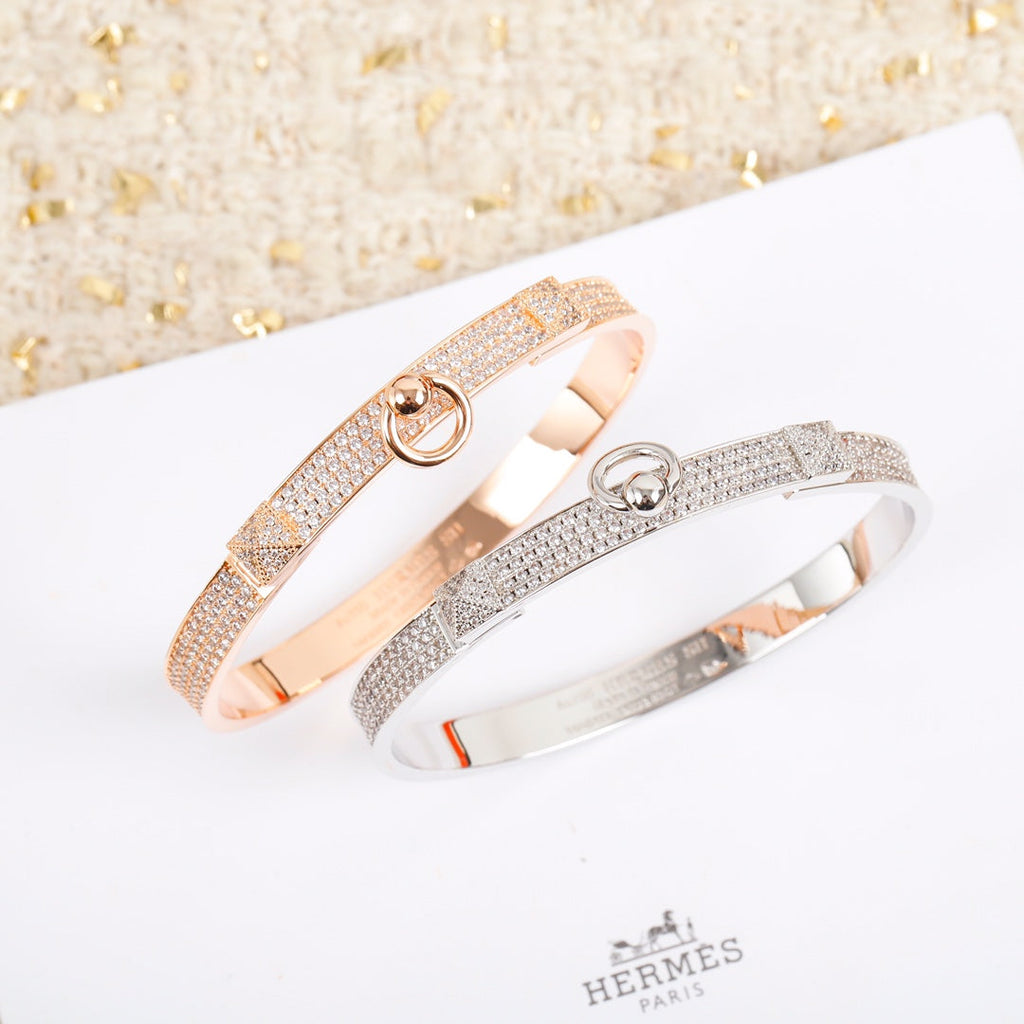 18K Collier De Chien Diamond Hermès Bracelet