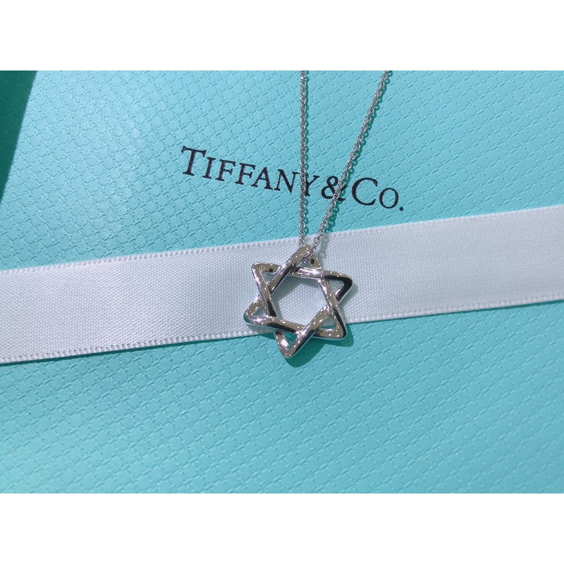 18K Tiffany & Co. Star of David Pendant Necklace