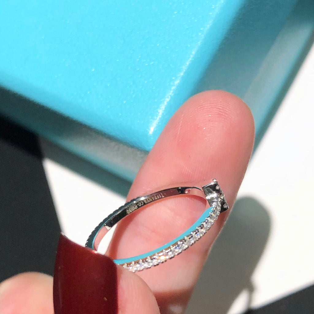 18K Tiffany & Co. Diamond Wire Ring