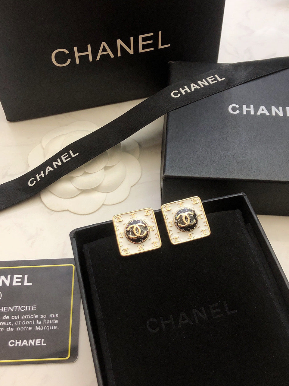 18K Vintage Chanel Earrings