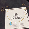 18K Chanel Blue Heart Necklace