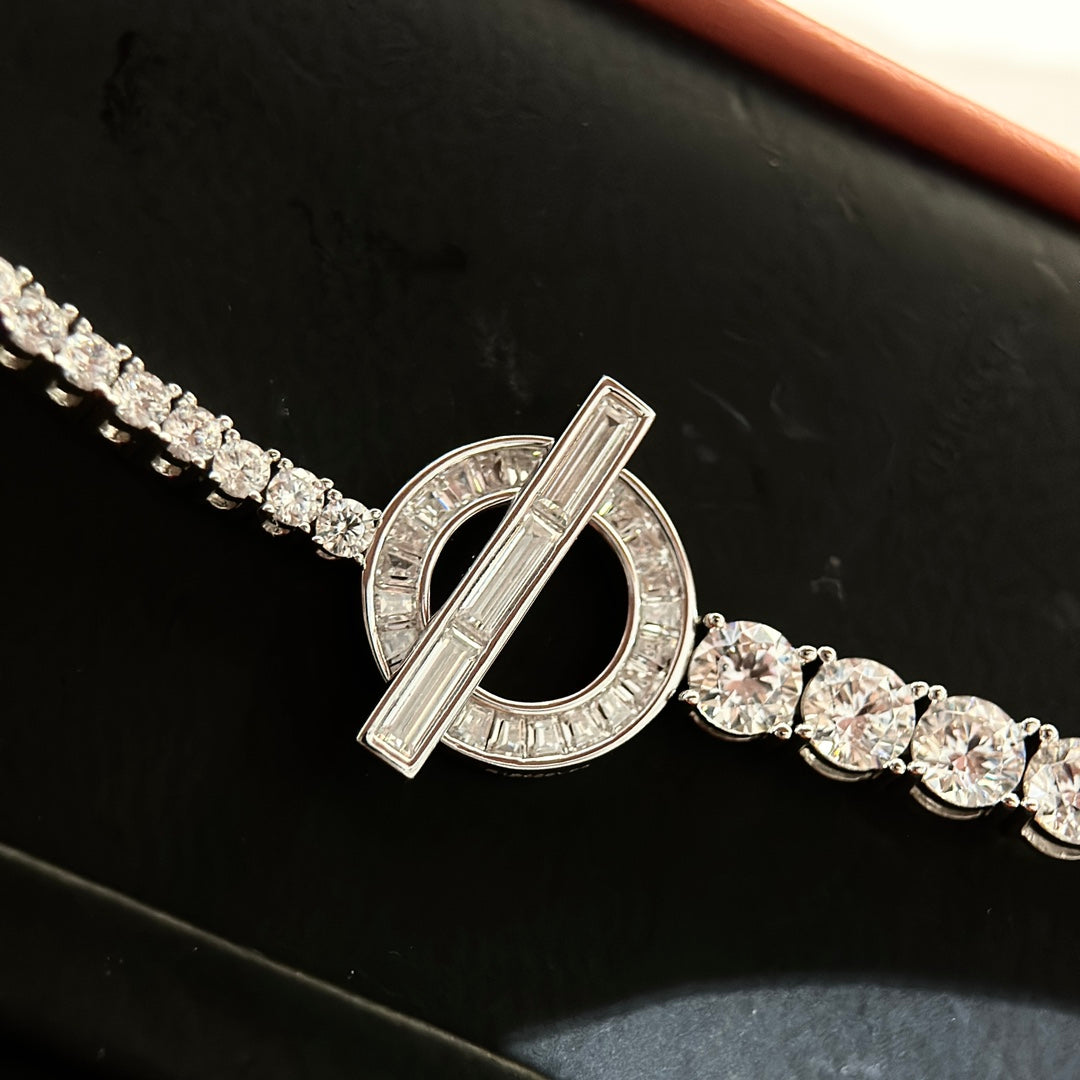 18K Finesse Link Diamond Hermès Bracelet