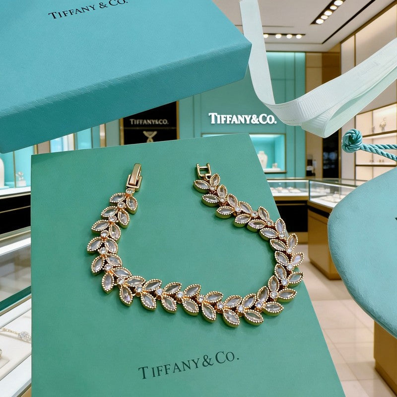 18K Return to Tiffany & Co. Crystal Rose Gold Bracelet