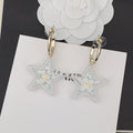 18K Chanel Star Earrings