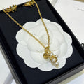 18K Chanel 26P Grape Pearl Gold Necklace