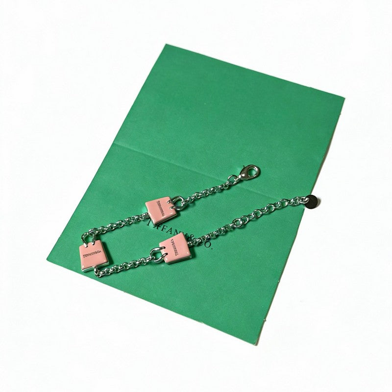 18K Return to Tiffany & Co. Pink Bag Bracelet