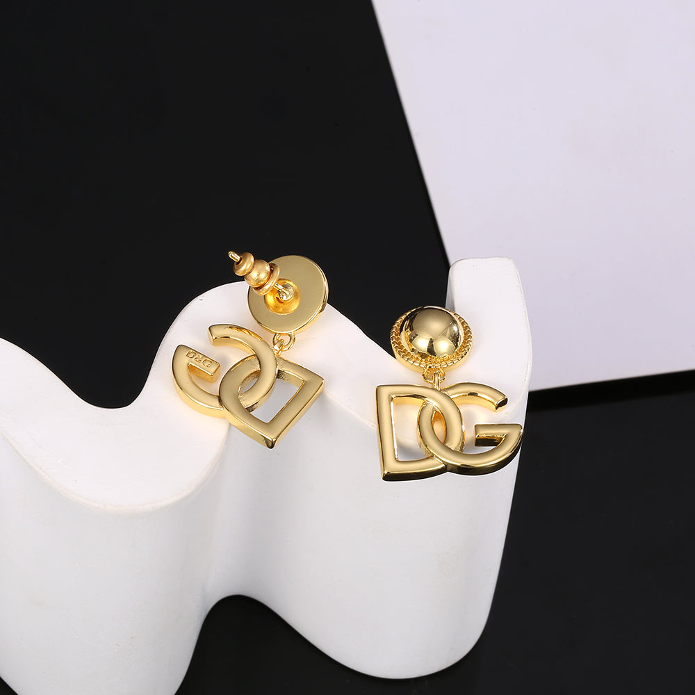18K Dolce & Gabbana DG Gold Earrings
