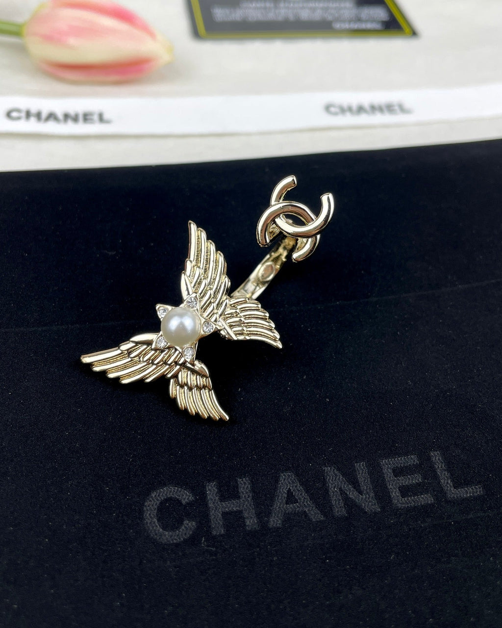 18K Chanel Butterfly Open Ring