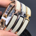18K Olympe White Hermès Bracelet