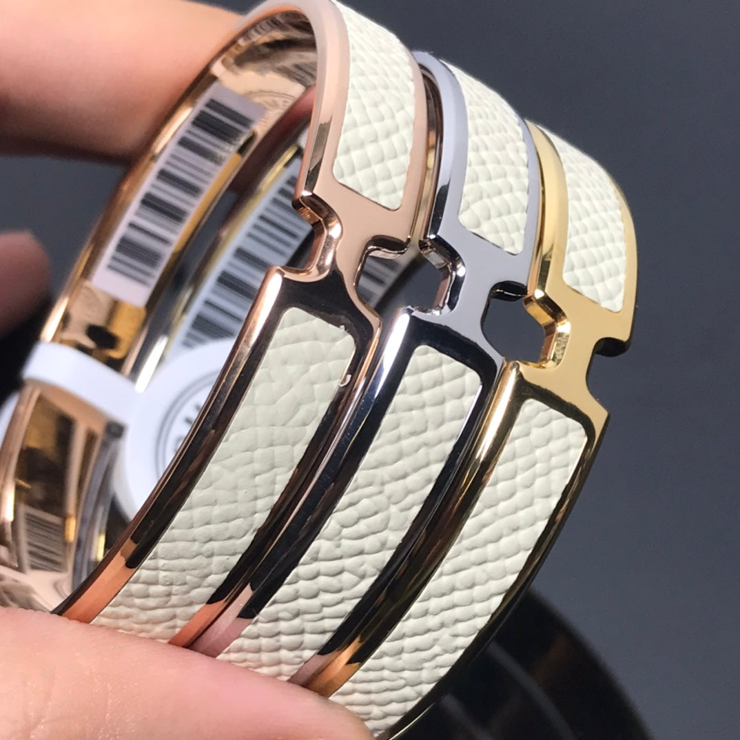 18K Olympe White Hermès Bracelet