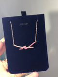 18K Tiffany & Co. Knot Pendant Diamond Necklace