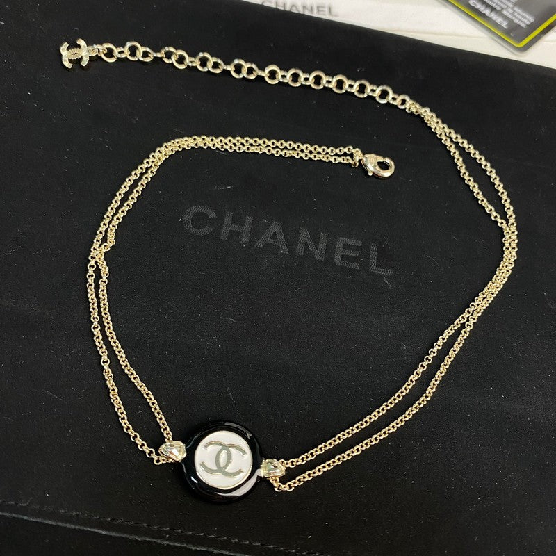 18K Chanel Chain Choker Necklace
