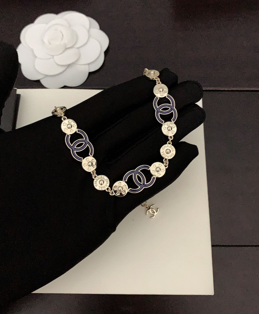18K Blue Chanel Choker Necklace