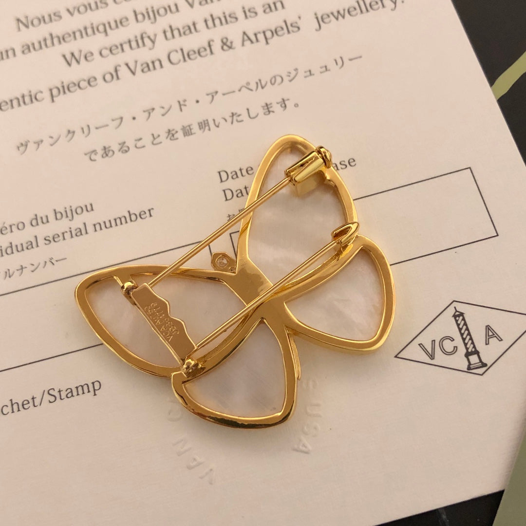 18K Van Cleef & Arpels Butterfly Brooch