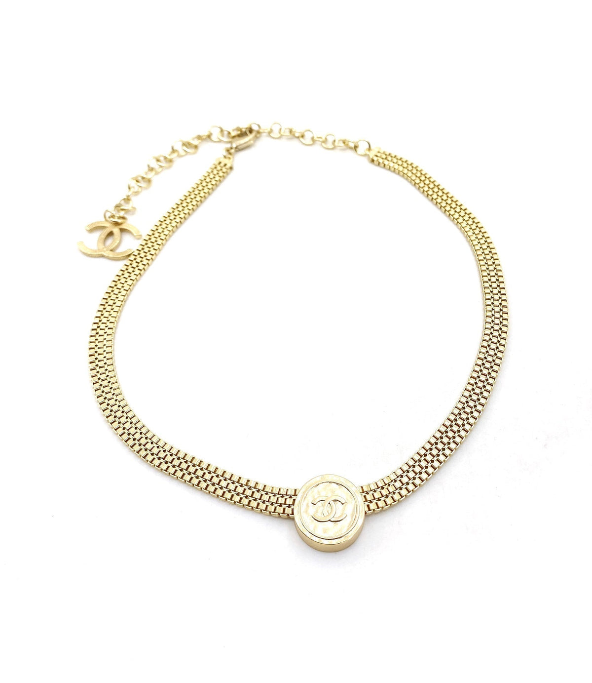 18K Chanel Choker Chain Necklace