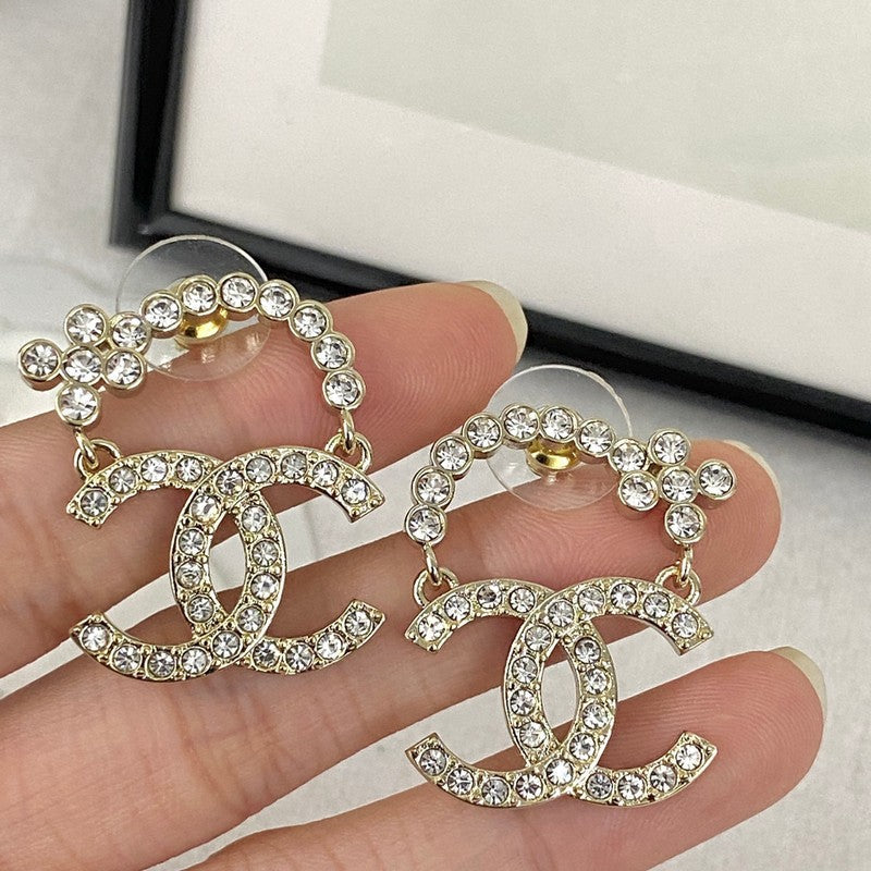 18K Chanel Diamond Earrings