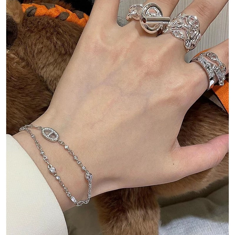 18K Hermès Farandole Diamond Bracelet