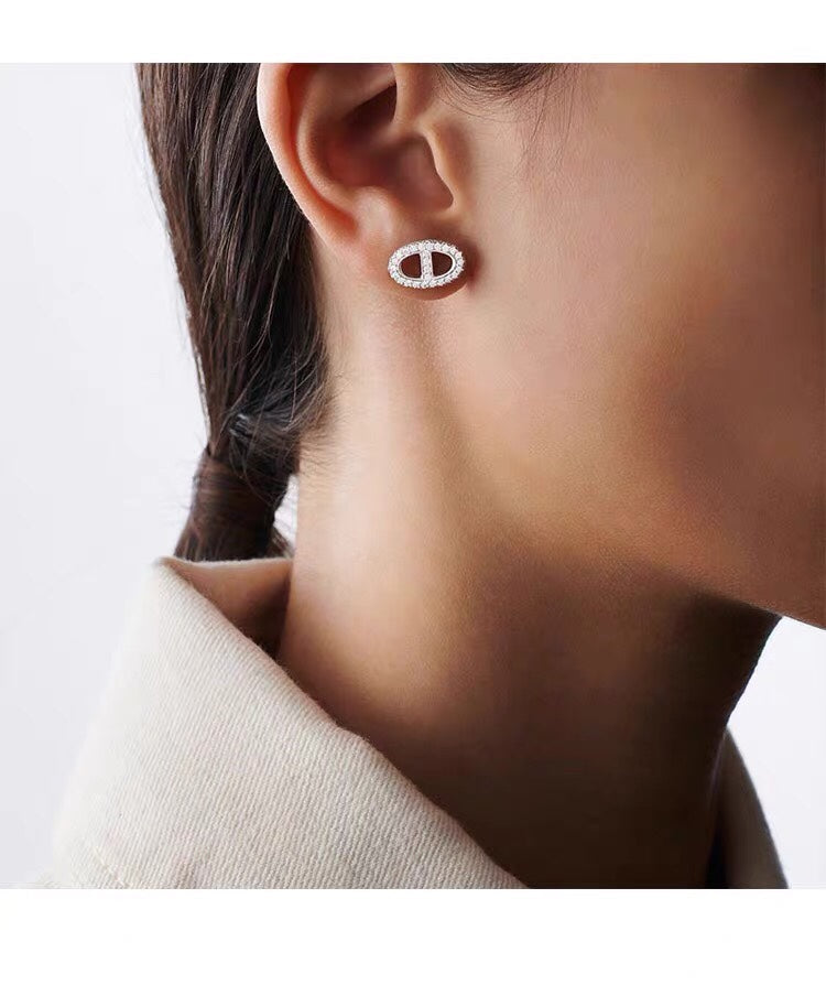 18K Farandole Diamond Hermès Earrings