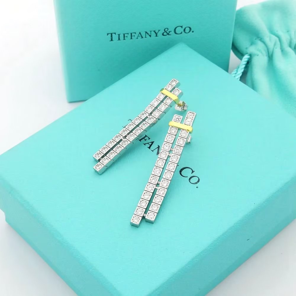 18K Tiffany & Co. Edge Drop Earrings