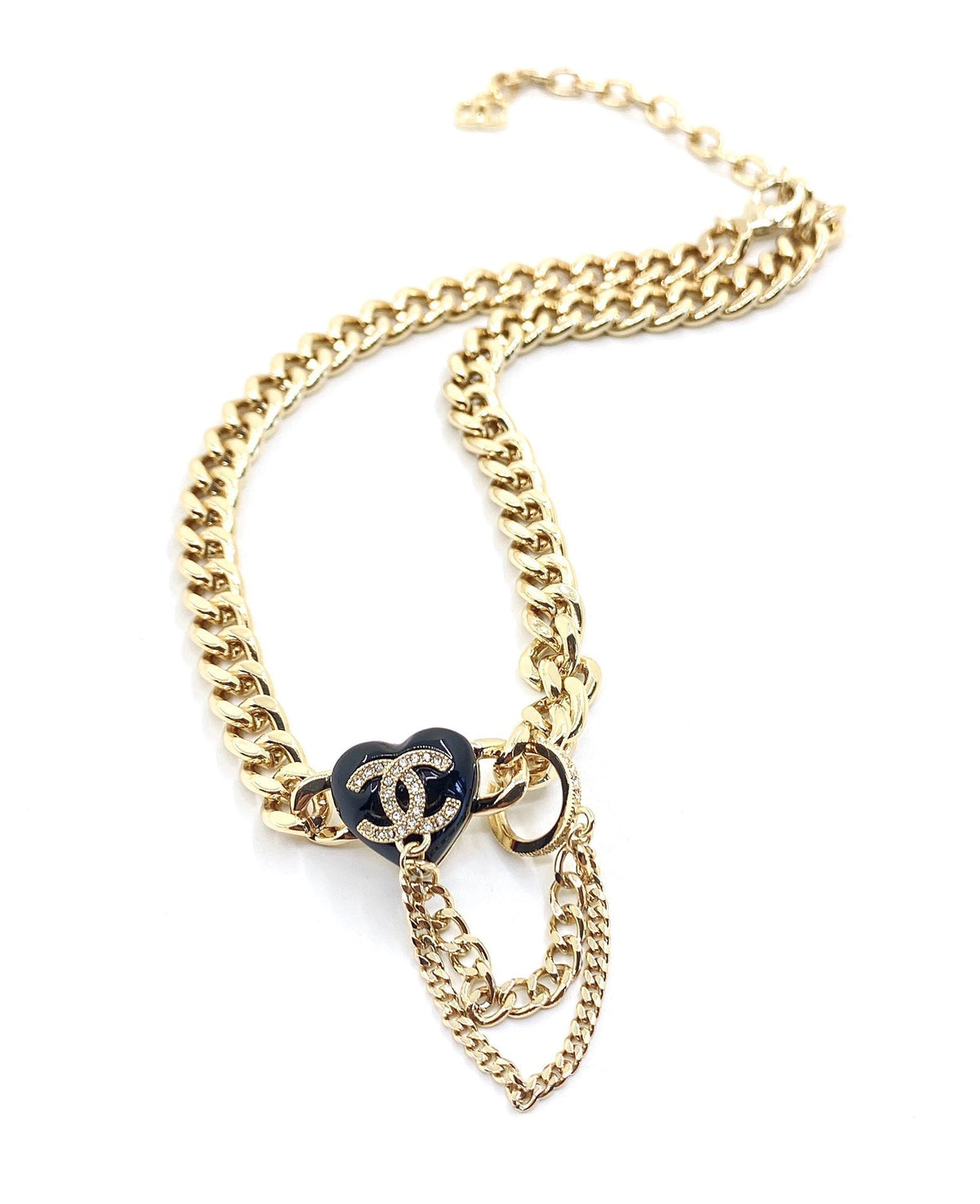 18K Chanel Black Choker Necklace