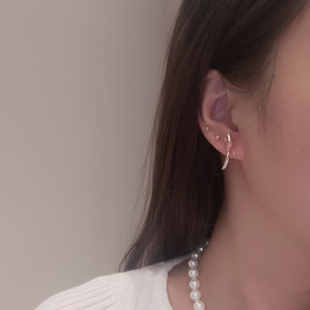 18K Tiffany & Co. Knot Pink Diamonds Earrings