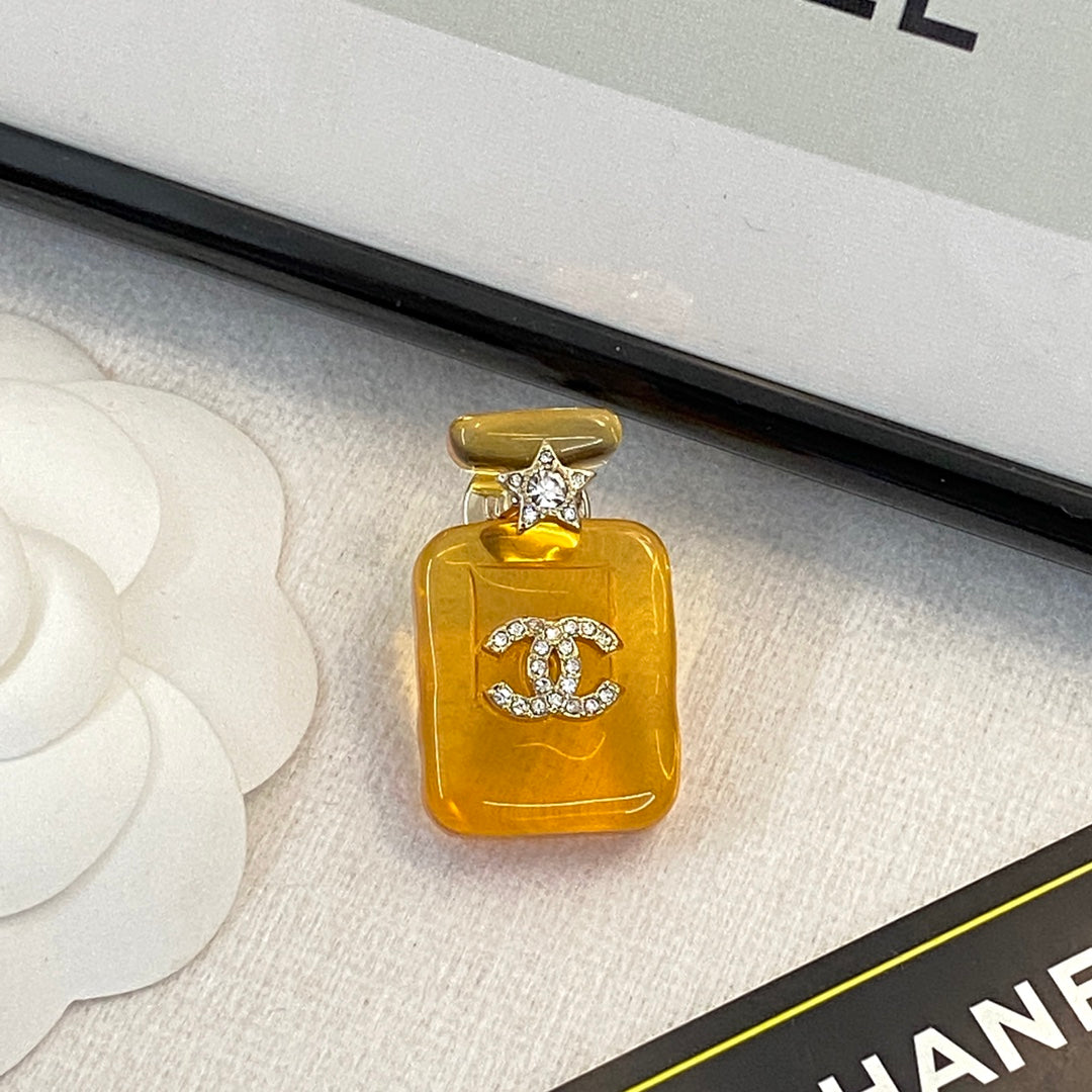 18K Chanel Perfume Color Bottle Brooch