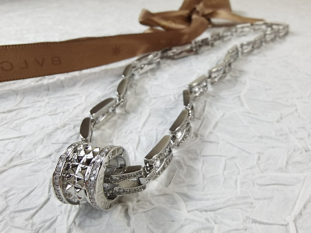18K BVLGARI B.ZERO1 Diamonds Chain Link Necklace