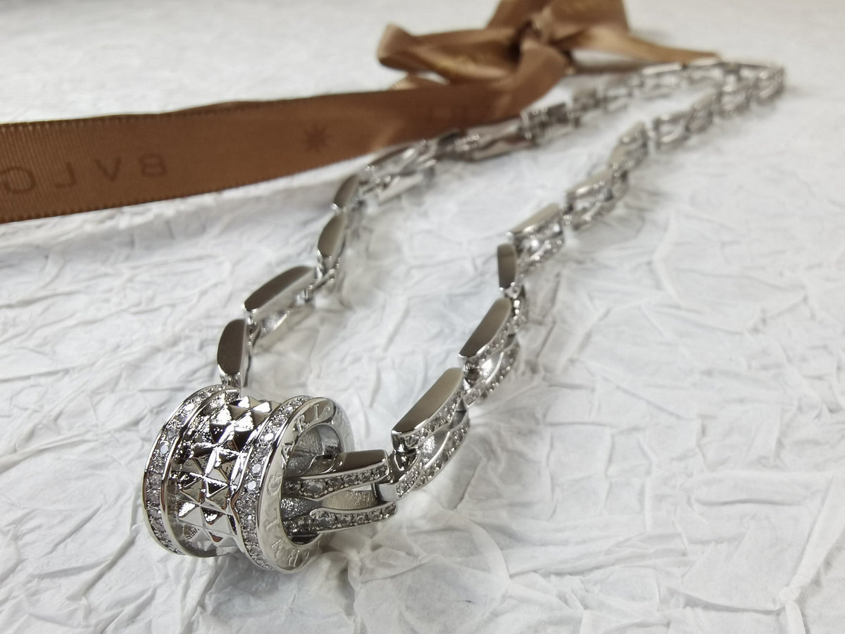 18K BVLGARI B.ZERO1 Diamonds Chain Link Necklace