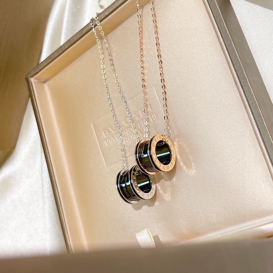 18K BVLGARI B.ZERO1 Black Ceramic Necklace