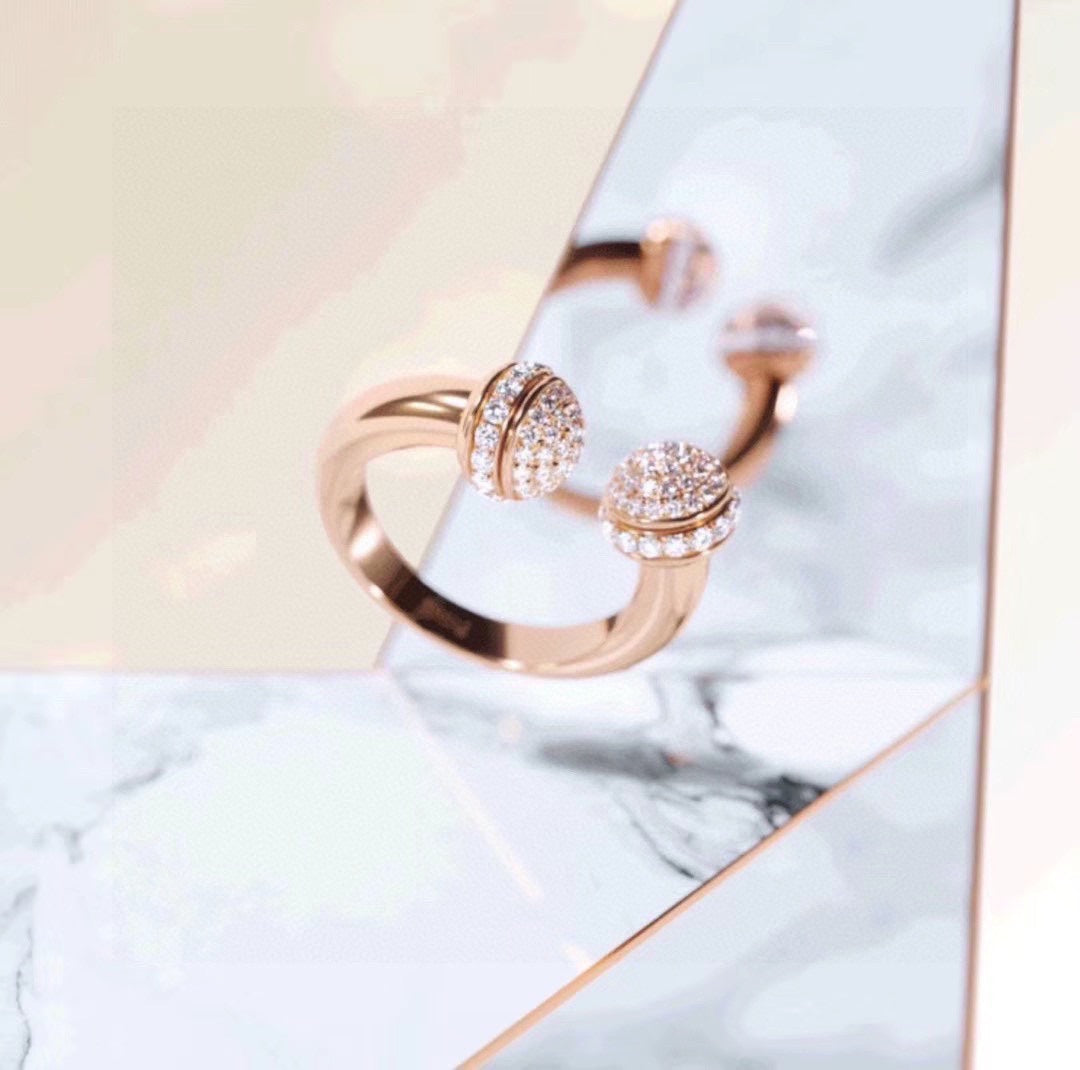 18K Piaget Open Rose Gold Ring