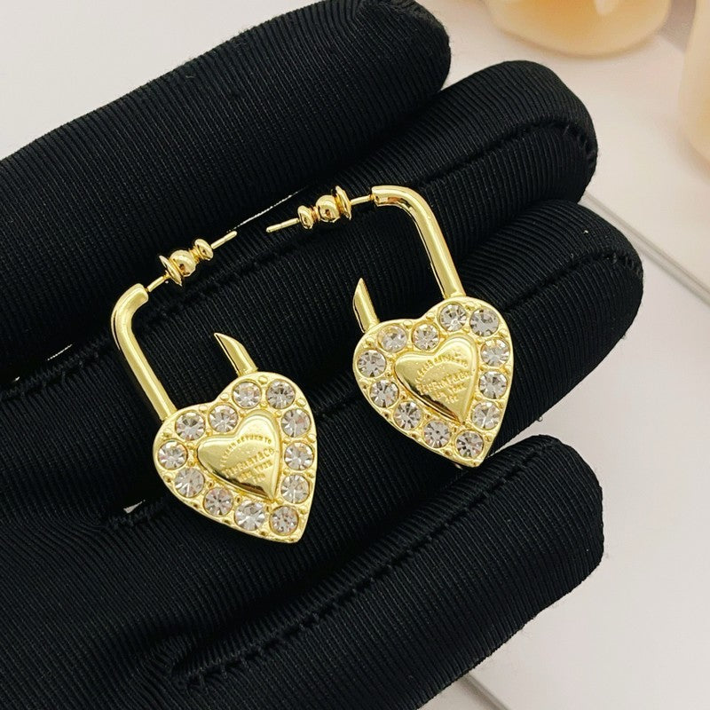 18K Tiffany & Co. Diamond Heart Earrings