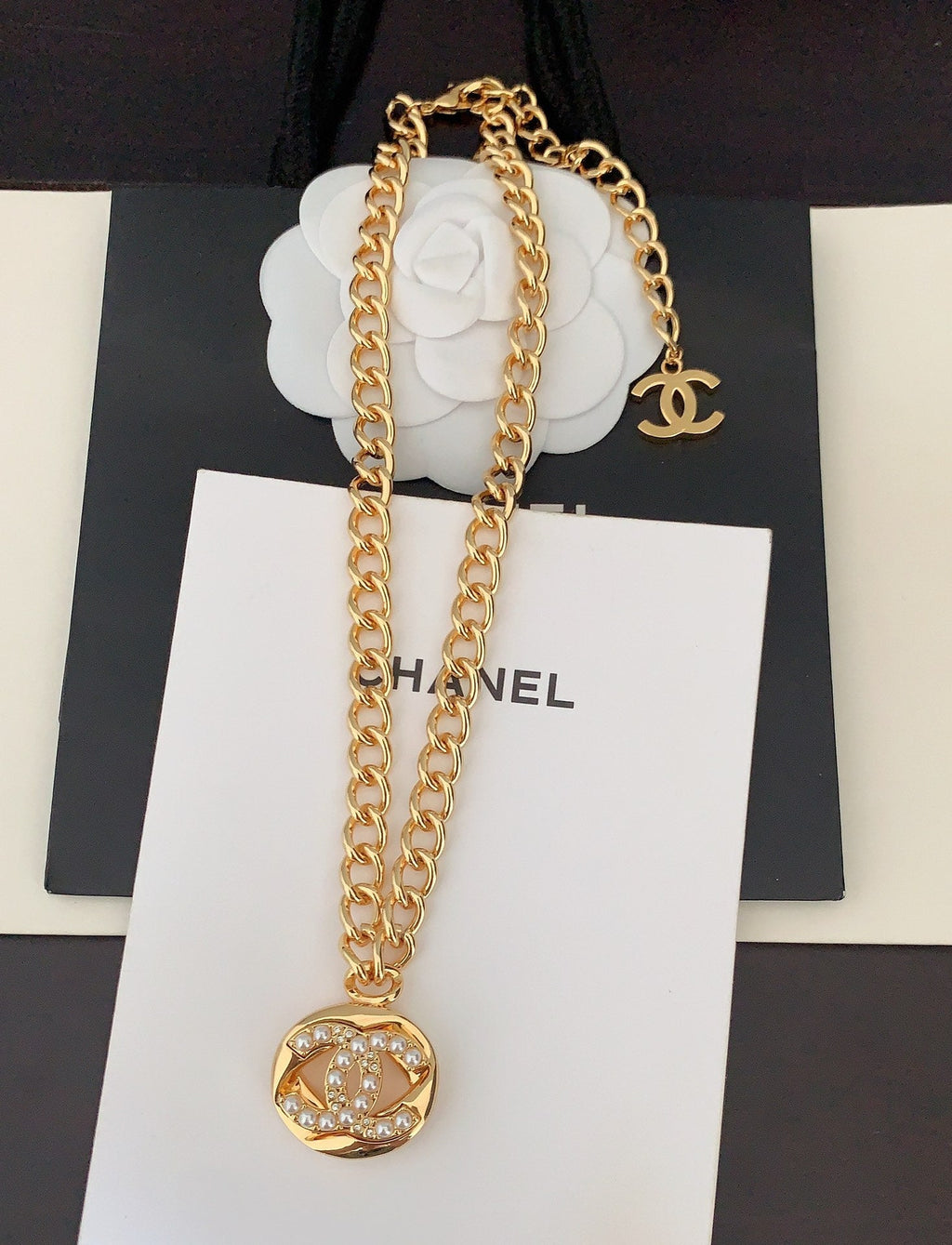 18K Chanel Diamond Chain Necklace