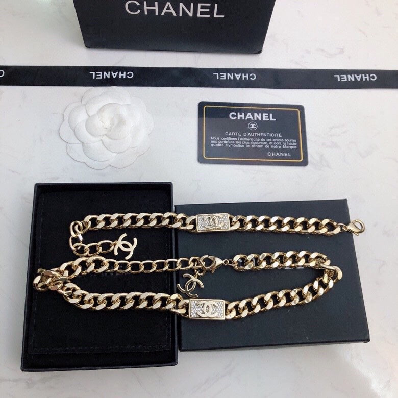 18K Chanel Diamonds Chain Necklace