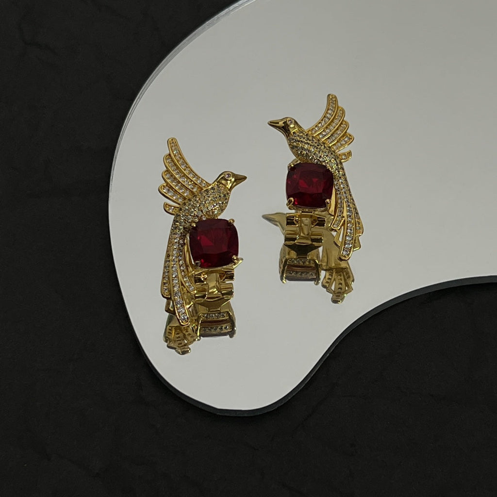 18K Tiffany & Co. Bird Diamonds Earrings