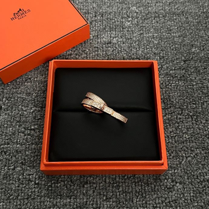 18K Kelly Gavroche Double Hermès Ring