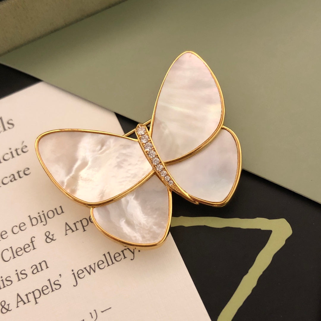 18K Van Cleef & Arpels Butterfly Brooch